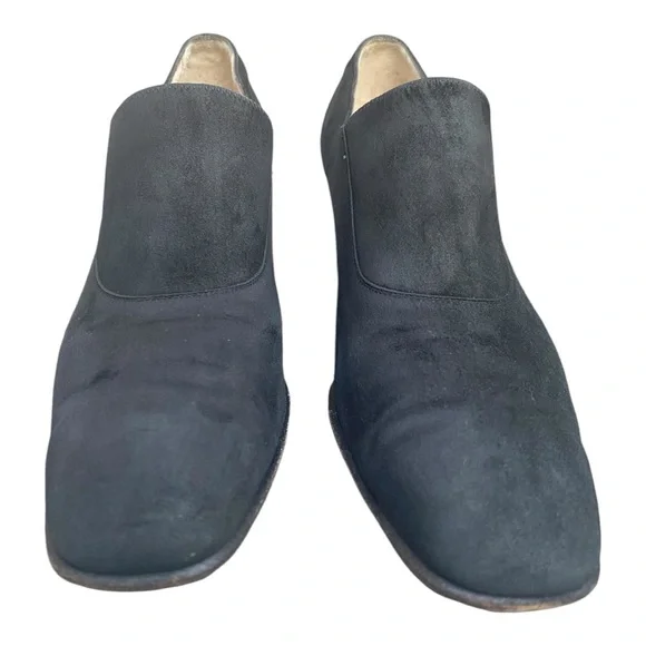 Salvatore Ferragamo Black Suede vintage Shoes size 7.5AA (narrow) - Picture 7 of 11